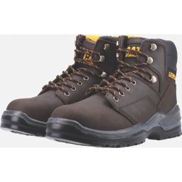 CAT Striver    Safety Boots Brown Size 5