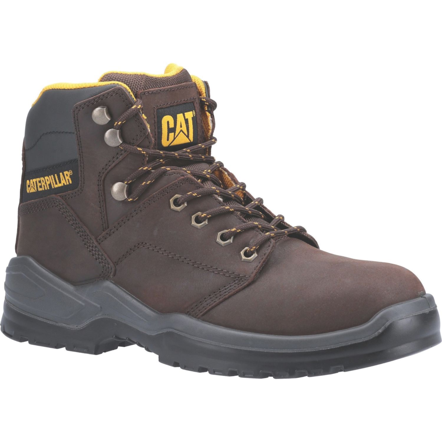 CAT Striver Size 5 Brown Water-Resistant Steel Toe Cap Safety Boots (260KE)