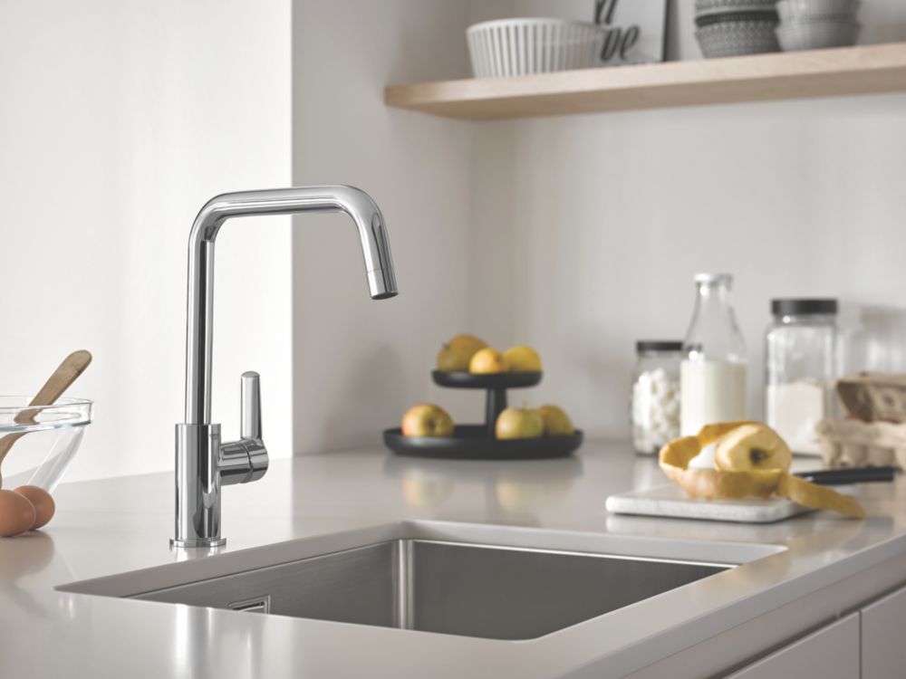 Grohe QuickFix Start U Spout Kitchen Tap Chrome Screwfix   260KN A1