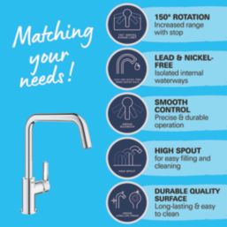 Grohe QuickFix Start  U-Spout Kitchen Tap Chrome