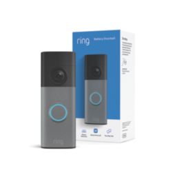 Ring 6HFYAB Wireless Doorbell & Chime Speckled Grey