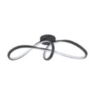 Eglo Calarossa-Z RGBW LED Smart Ceiling Light Black 22W 2500lm