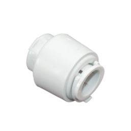 FloPlast FloFit+ Plastic Push-Fit Stop Ends 15mm 2 Pack