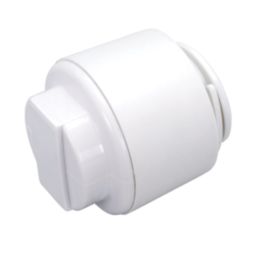 FloPlast FloFit+ Plastic Push-Fit Stop Ends 15mm 2 Pack