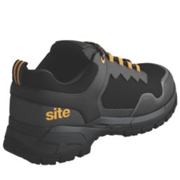 Site Rothlin Size 10 Black Steel Toe Cap Safety Trainers Screwfix