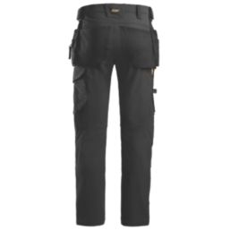 Snickers AW Full Stretch Holster Trousers Black 39" W 32" L