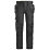 Snickers 6271 Full Stretch Trousers Black 39" W 32" L