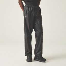 Regatta Stormbreak Weatherproof  Overtrousers  Black 3X Large 47" W 32" L