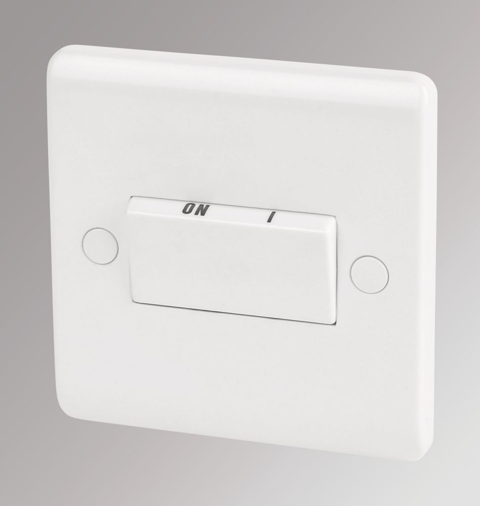 LAP 10AX 1Gang 3Pole Fan Isolator Switch White Screwfix