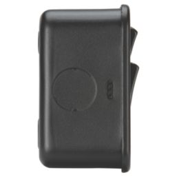 Knightsbridge  45A 2-Gang DP Metal Clad Cooker Switch & 13A DP Switched Socket with Neon with Black Inserts