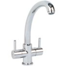 Refurb  Lahn Dual-Lever Mono Mixer Kitchen Tap Chrome