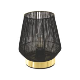 Eglo Escandidos Table Lamp Black/Brushed Brass/Gold