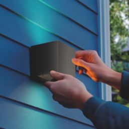 Calex Volterra Indoor & Outdoor Rechargeable LED Up & Downlight With PIR Sensor Black 170lm