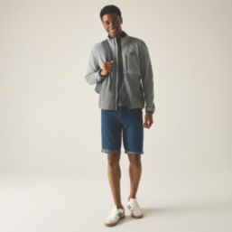 Regatta Frankie Colour Block Full Zip Fleece Storm Lead Grey Large 48" Chest