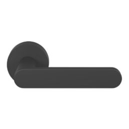 Smith & Locke Maugan Door Handle Pair Matt Black - Screwfix