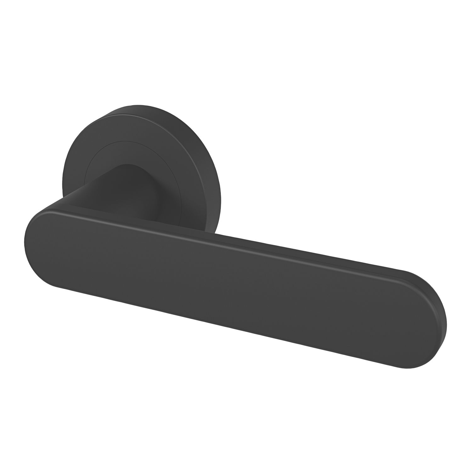 Smith & Locke Maugan Door Handle Pair Matt Black (261FK)