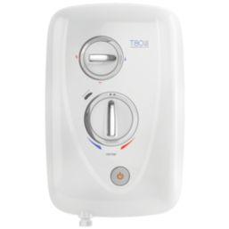 Triton T80 Easi-Fit+ White/Chrome 10.5kW Thermostatic Electric Shower
