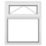Crystal  Top Opening Clear Double-Glazed Casement White uPVC Window 1190mm x 1115mm