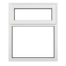 Crystal  Top Opening Clear Double-Glazed Casement White uPVC Window 1190mm x 1115mm