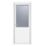Crystal  1-Panel 1-Obscure Light Right-Handed White uPVC Back Door 2090mm x 840mm