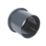 FloPlast  Push-Fit/Solvent Weld Single Socket Soil Pipe Coupler Anthracite Grey 110mm
