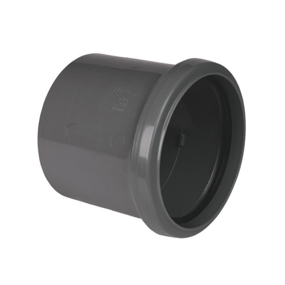 FloPlast PushFit/Solvent Weld Single Socket Soil Pipe Coupler