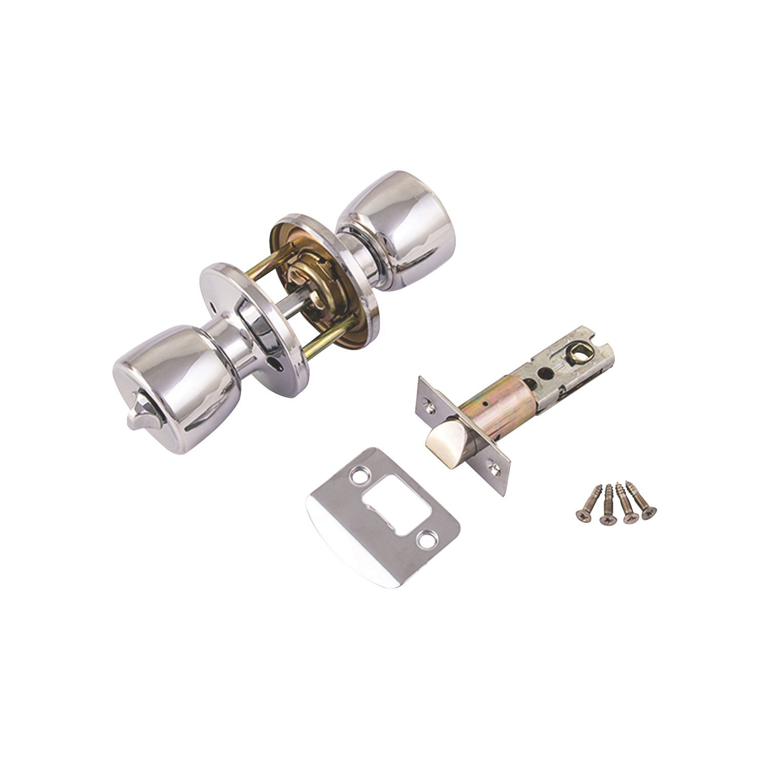 ERA 168-61 Ball Mortice Knob Set Polished Chrome 67mm (261KR)