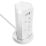 Masterplug 13A 8-Gang Switched Surge-Protected Tower Extension Lead + 3.25A 3-Outlet Type A & C USB Charger Matt White 2m