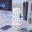 Masterplug 13A 8-Gang Switched Surge-Protected Tower Extension Lead + 3.25A 3-Outlet Type A & C USB Charger Matt White 2m