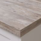 Wilsonart Omega Modern Croxdale Plank Square Edge Matt Brown Wood Effect Laminate Breakfast Bar 4100mm x 900mm x 38mm