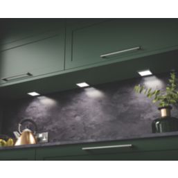 Sensio Horizon Pro Rectangular LED Under Cabinet Lights Steel 7.2W 250lm 2 Pack