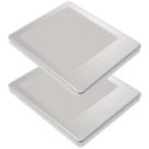 Sensio Horizon Pro Rectangular LED Under Cabinet Lights Steel 7.2W 250lm 2 Pack