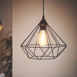 Eglo Tarbes 325 mm Single Pendant Light Black