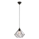Eglo Tarbes 325 mm Single Pendant Light Black