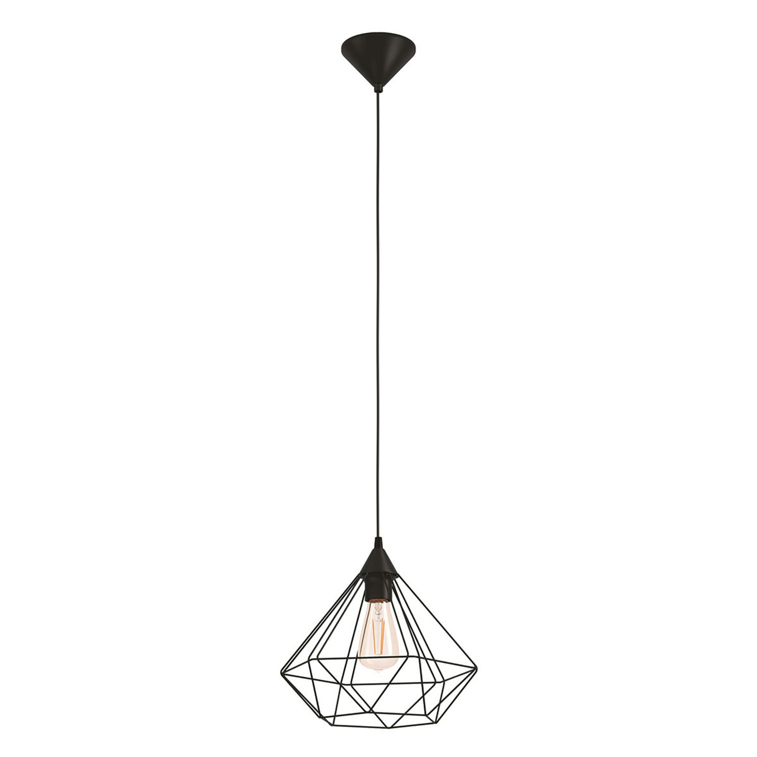 Eglo Tarbes 325 mm Single Pendant Light Black (261PL)