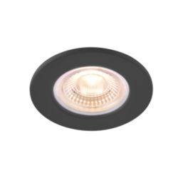 Saxby CosmosEco V3 Fixed  Fire Rated LED Recessed Downlights Black 6W 500lm 6 Pack