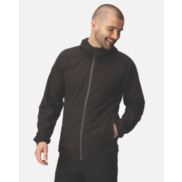 Regatta Navigate Hooded Zip Fleece Black/Seal Grey 2X Large 47" Chest