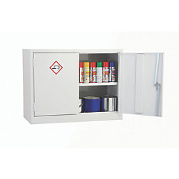 Barton  1-Shelf Acid Cabinet White 915mm x 457mm x 711mm