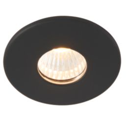 Saxby Lalo Round LED Downlight Matt Black 4W 200lm