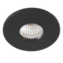 Saxby Lalo Round LED Downlight Matt Black 4W 200lm