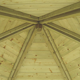 Shire Foxglove 7' x 6' (Nominal) Hexagonal Timber Arbour