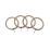 Universal Brass Metal Curtain Rings 28mm 4 Pack