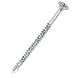 Turbo Silver  PZ Double-Countersunk  Multipurpose Screws 5mm x 90mm 100 Pack