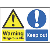 "Dangerous Site / Keep Out" Sign 420 x 594mm