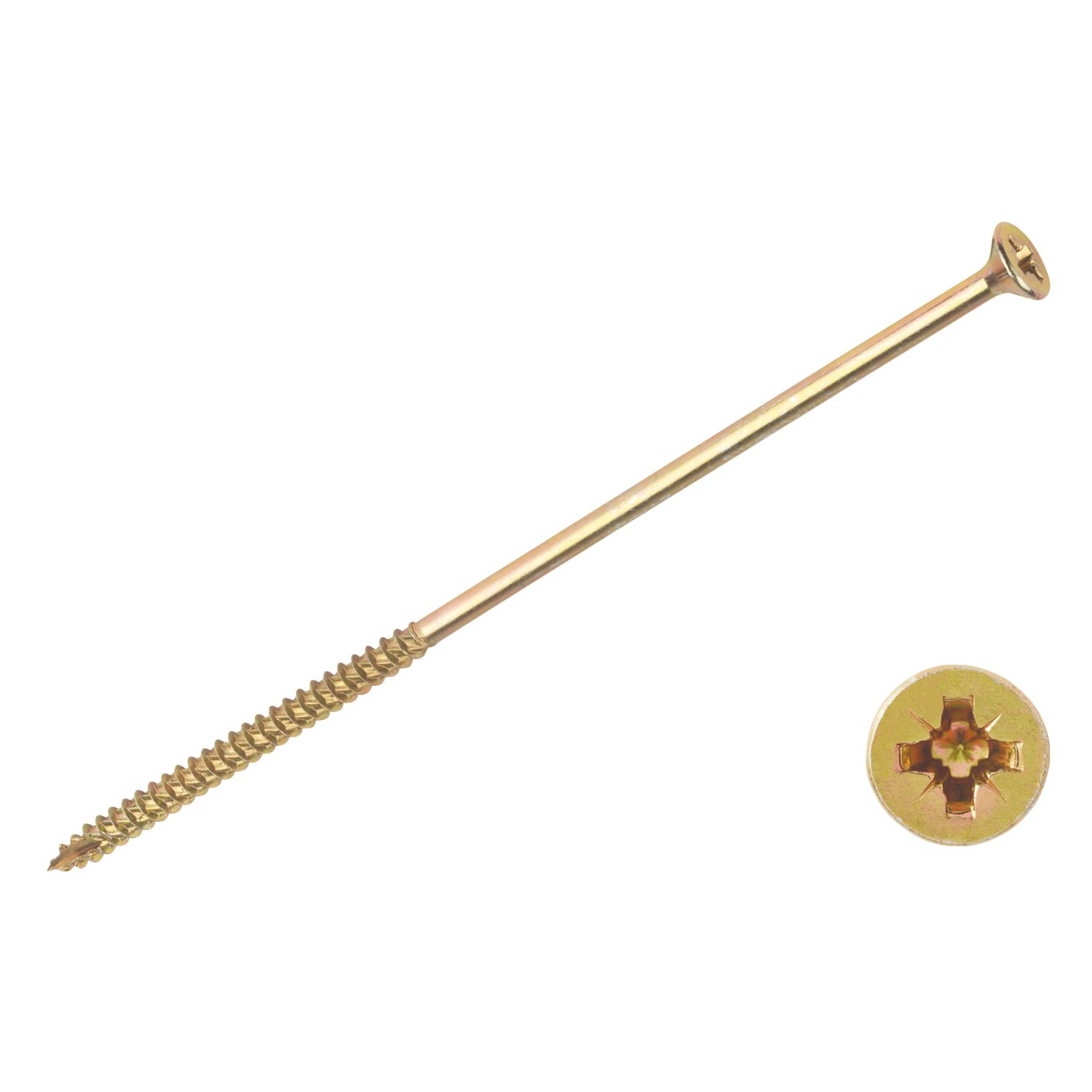 TurboGold PZ Double-Countersunk Multipurpose Screws 6mm x 200mm 50 Pack (26293)