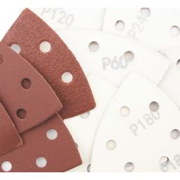 Titan   60-400 Grit 6-Hole Punched Metal, Paint & Wood Sanding Sheets 93mm x 93mm 60 Pack