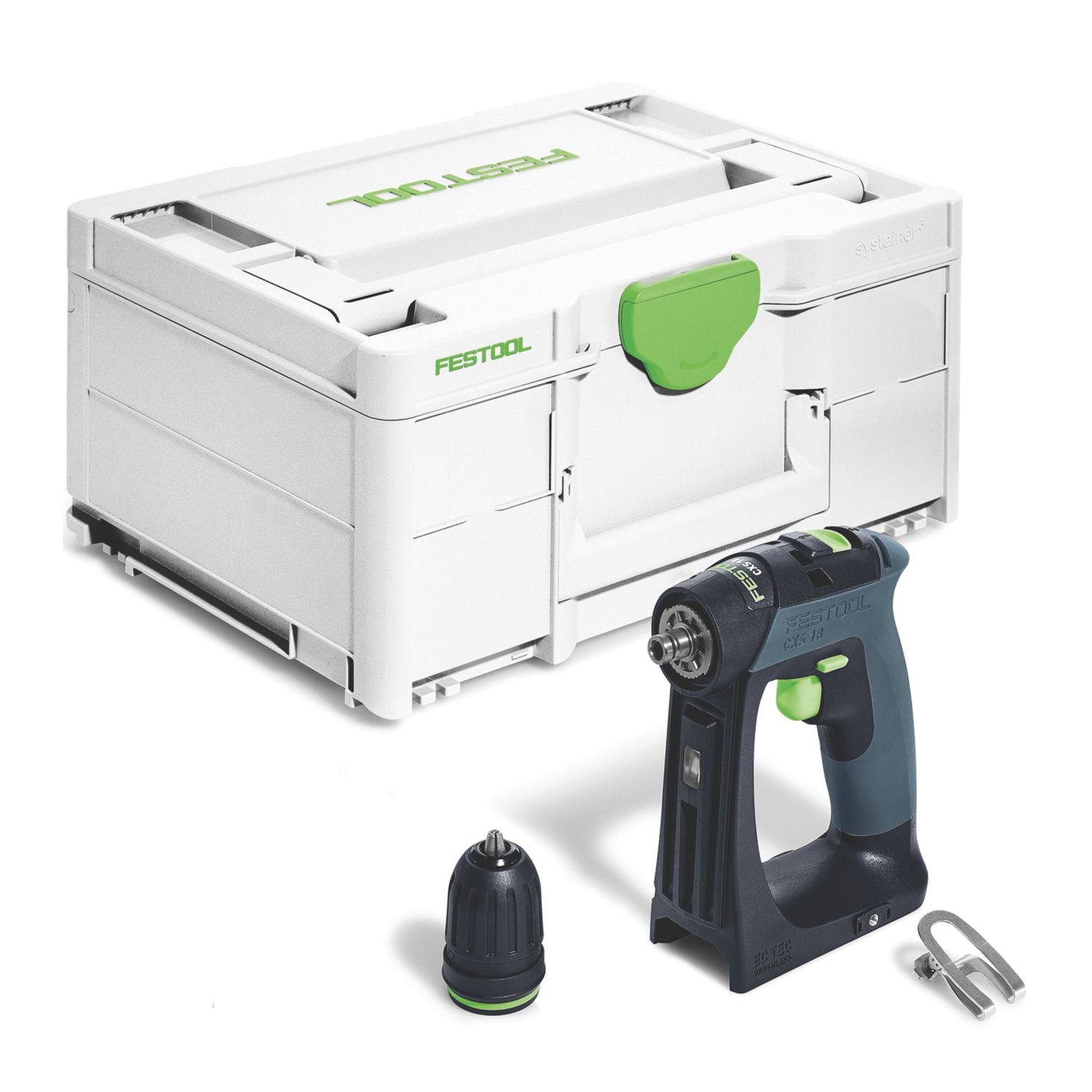 Festool CXS 18-Basic 18V Li-Ion Airstream Li-High Power Brushless Cordless Drill Driver - Bare (262HN)