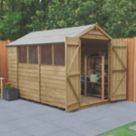Forest  6' x 10' (Nominal) Apex Overlap Timber Shed with Assembly