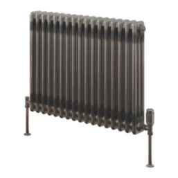 Reina 600mm x 785mm 3449BTU Raw Metal Horizontal 3 Column Radiator