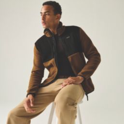 Regatta Frankie Borg Full Zip Fleece Rich Tan/Black  Medium 39-40" Chest